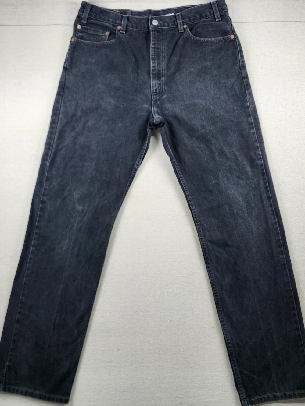 Y2K Levi's 505 Men's 36x34 Black Made in Mexico Jeans